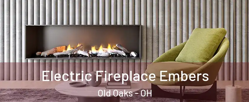 Electric Fireplace Embers Old Oaks - OH