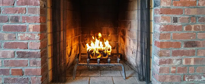 Repairing Damaged Fireplace Tiles in 18th and East Broad, Ohio