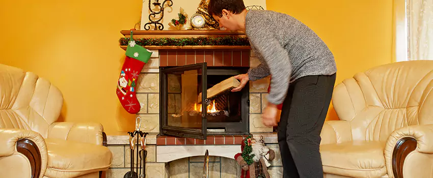 Rusted Metal Fireplace Restoration in Victorian Village, Ohio