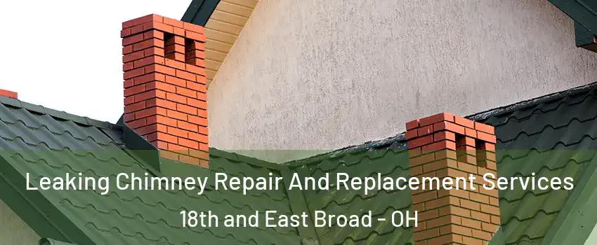 Leaking Chimney Repair And Replacement Services 18th and East Broad - OH