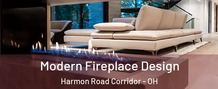 Modern Fireplace Design Harmon Road Corridor - OH